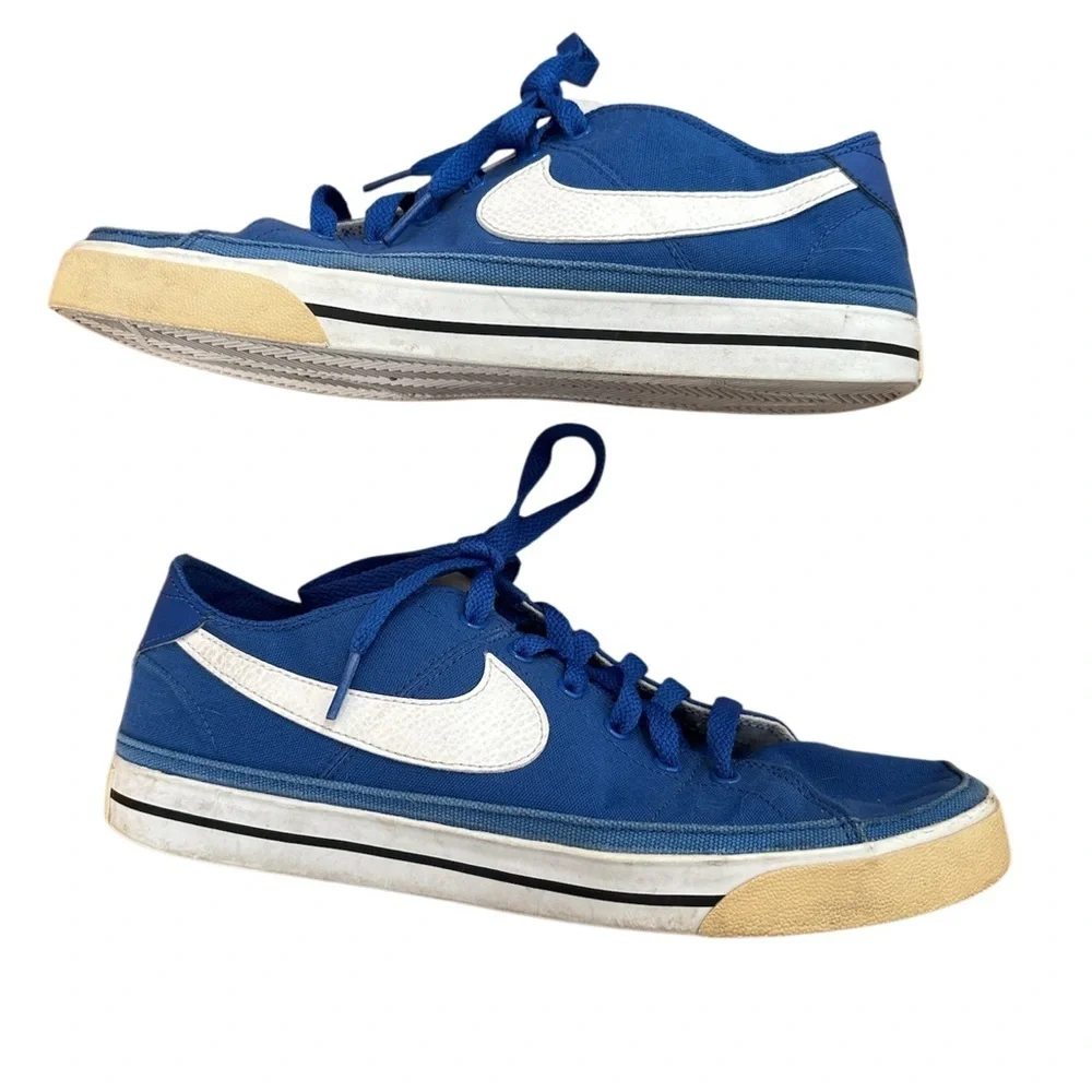 Blue Nike Court Legacy Canvas Shoes